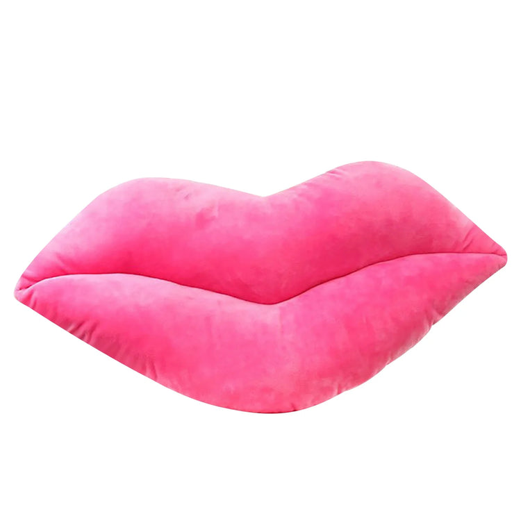 Hot Pink 3D Lips Throw Pillows,Lips Pillows Decorative Throw Pillows,Kiss Cute Pillow Girls Valentine'S Day Gift Soft Velvet Decorative Reversible Pillow Cushion for Bed Couch,Pink