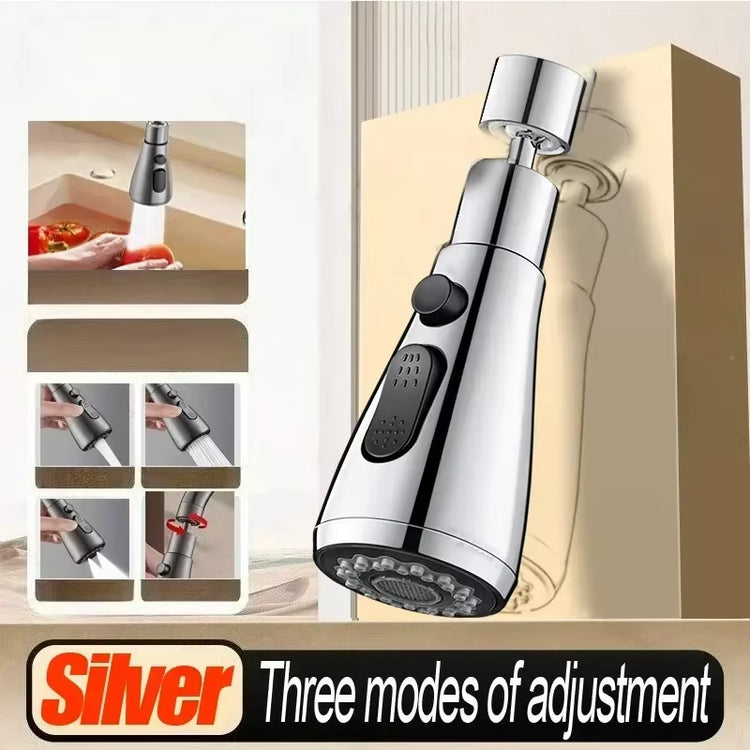 1Pc Faucet Extender Metal Alloy,Three Modes,Head Water Saver Home Extended Shower Spray Filter Kitchen Accessories