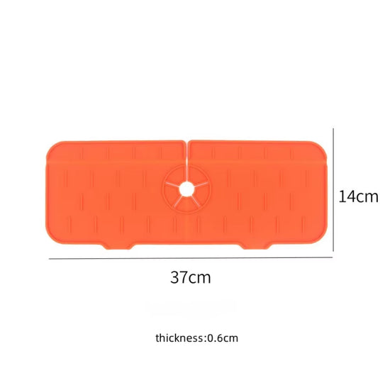 Kitchen Sink Silicone Faucet Mat Faucet Handle Drip Catcher Tray Sink Splash Guard Drain Mat Sponge Soap Holder Kitchen Gadgets