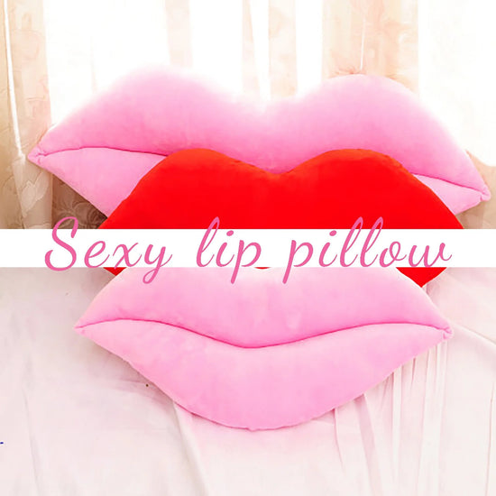 Hot Pink 3D Lips Throw Pillows,Lips Pillows Decorative Throw Pillows，Kiss Cute Pillow Girls Valentine'S Day Gift Soft Velvet Decorative Reversible Pillow Cushion for Bed Couch,Pink