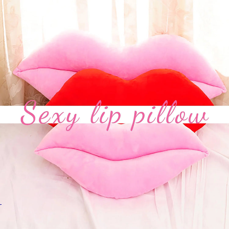 Hot Pink 3D Lips Throw Pillows,Lips Pillows Decorative Throw Pillows，Kiss Cute Pillow Girls Valentine'S Day Gift Soft Velvet Decorative Reversible Pillow Cushion for Bed Couch,Pink