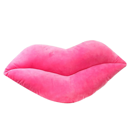 Hot Pink 3D Lips Throw Pillows,Lips Pillows Decorative Throw Pillows，Kiss Cute Pillow Girls Valentine'S Day Gift Soft Velvet Decorative Reversible Pillow Cushion for Bed Couch,Pink