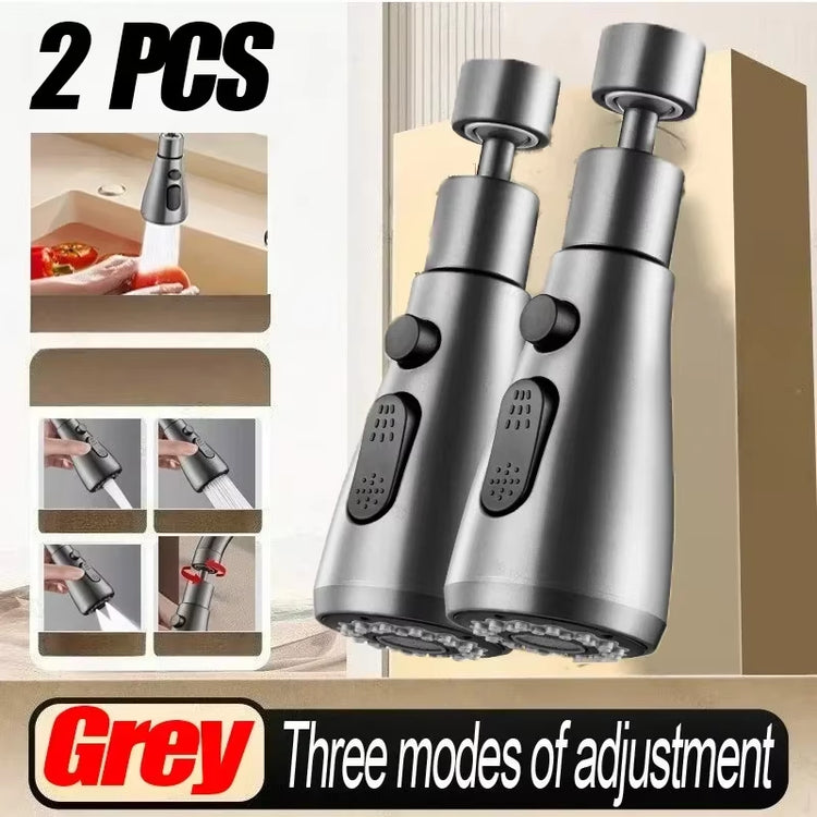 1Pc Faucet Extender Metal Alloy,Three Modes,Head Water Saver Home Extended Shower Spray Filter Kitchen Accessories