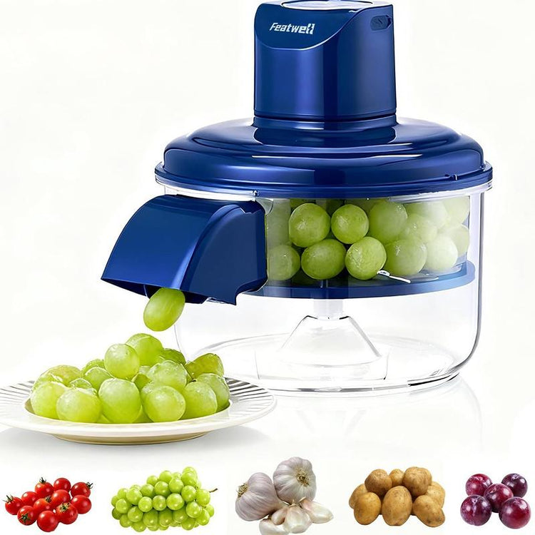 Featwell Electric Peeling Machine – Automatic Skin Peeler Remover Tool for Small Fruits,Garlic Cloves,Baby Potatoes. 20S Fast Peeling Rechargeable Wireless, Grape Garlic Cherry Tomato Peeler,Easy Clean for Home&Outdoor